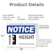Signmission Height _, 18 in W x Rectangle, Plastic OS-2PACK-NS-P-1218-L-13452 - alternate 6